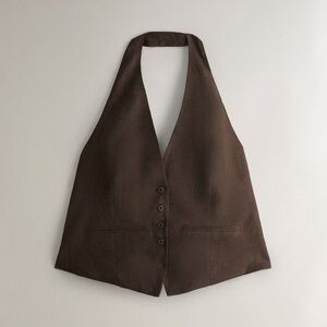NWT Zara linen halter top